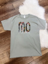 Moss Green Garden Floral State Tee