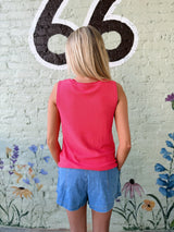 Wide Crew Neck Sleeveless Solid Sweater