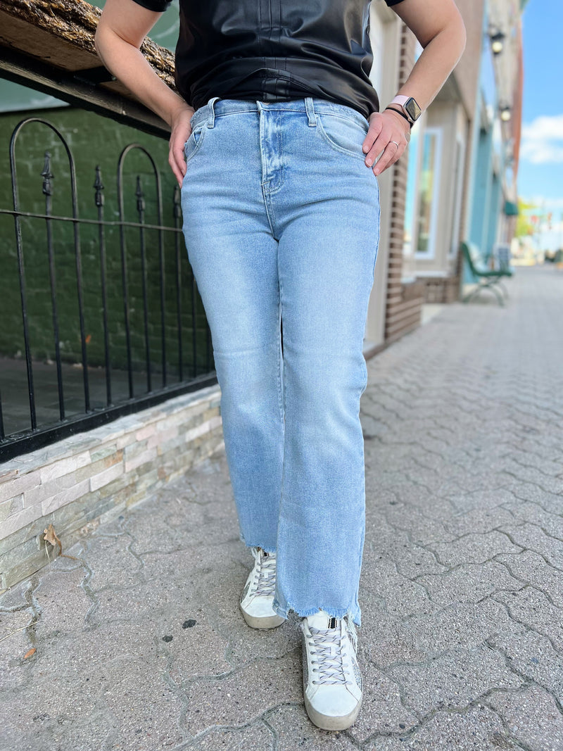 Shonnie's Light Wash Straight Leg Jeans