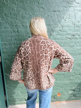 Animal Print Knit Sweater