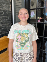 Cream Free Spirit Rock N Roll Crop Tee