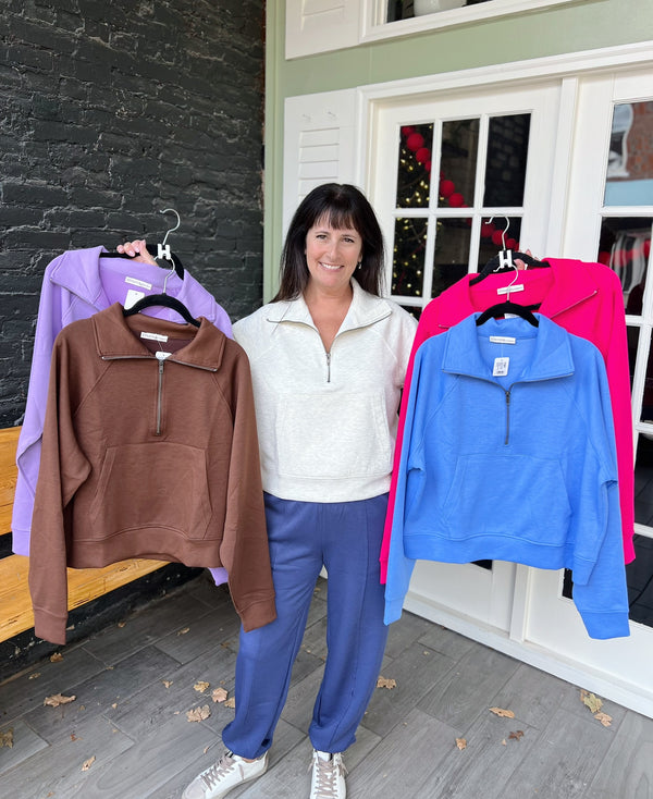 Scuba Half Zip Pullover with Pocket