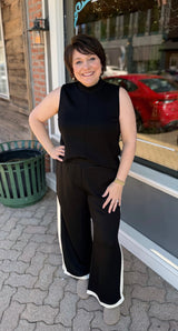 Modal Side Striped Detailed Pants