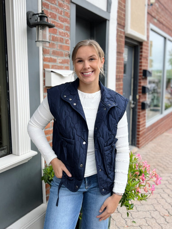 Button Down Quilted Vest