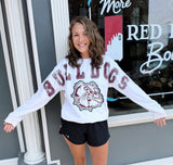 White Rolla Bulldogs Crewneck