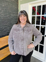 Corduroy Front Pocket Shacket