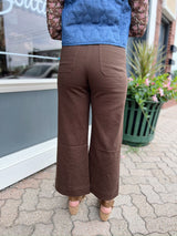 Wide Leg Pants With Front Pockets