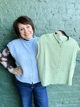 Cap Sleeve Vest Cardigan