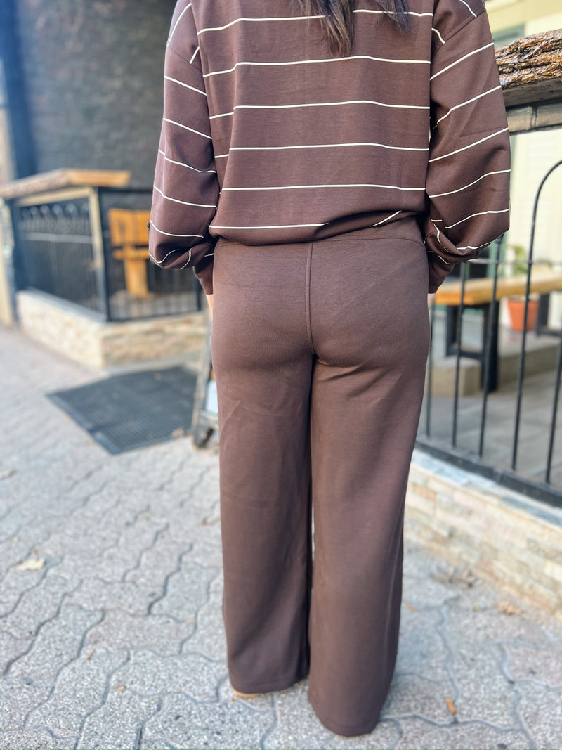 Modal Cropped Wide Leg Pants