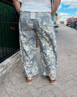 Sage Soft Washed Camo Barrel Pants