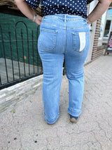 Curvy Caitlyn's Mid Rise Cuffed Jeans