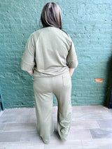 Curvy Contrast Scuba Pants