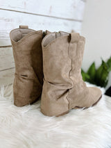 Jett's Taupe Suede Slouchy Boot