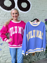 Hot Pink Light Pink Lulu Mac Sweatshirt
