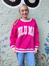 Hot Pink Light Pink Lulu Mac Sweatshirt