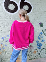 Hot Pink Light Pink Lulu Mac Sweatshirt