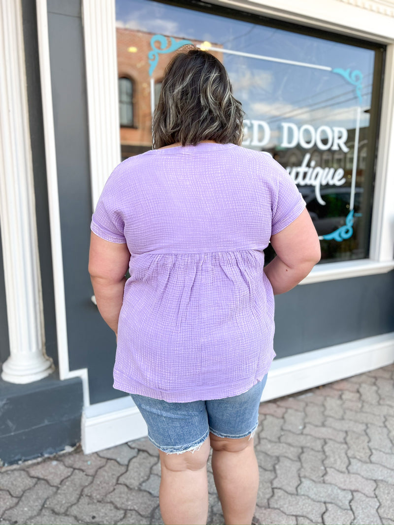 Curvy Callaway High Rise Vintage Washed Bermuda Shorts