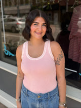 Washed Reversible Ribbed Tank