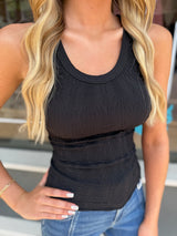 Reversible Lace Textured Tank Top