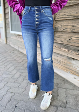 Kate's Button Fly Cropped Jeans