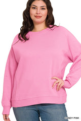 Curvy Round Neck Fleece