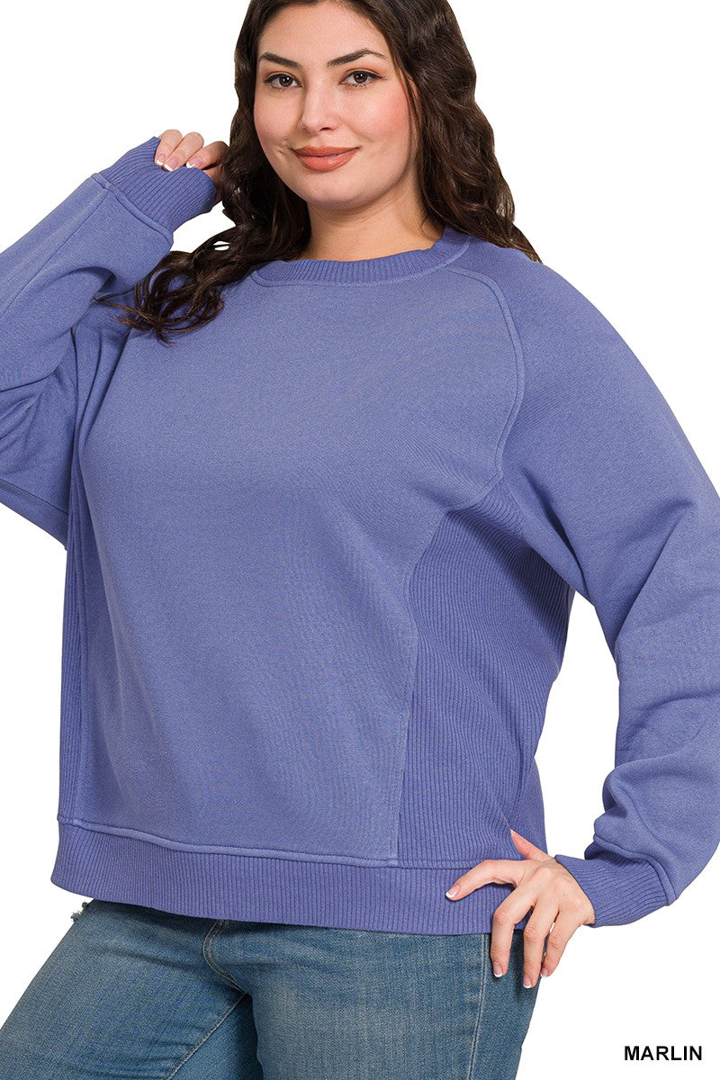Curvy Round Neck Fleece