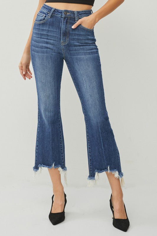 Quinn's High Rise Cropped Jeans