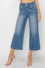 Sylvie's Front Seam High Rise Cropped Jeans
