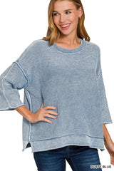3/4 Sleeve Boxy Sleeve Sweater