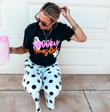 Black Spooky Season Ghost Tee