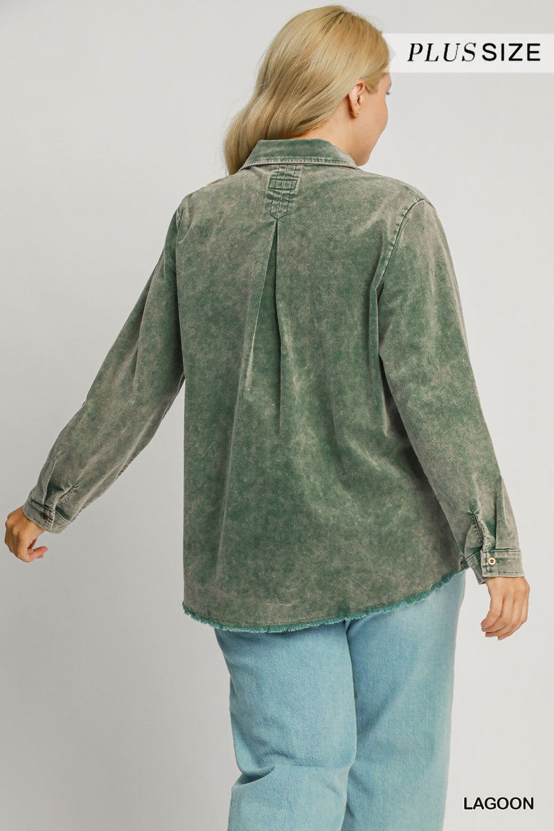 Corduroy Front Pocket Shacket