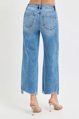 Ashlee High Rise-Crop Wide Leg Jeans