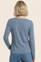 Wide Crew Neck Super Soft Long Sleeve Top