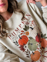 Sand Multi Color Pumpkin Crewneck