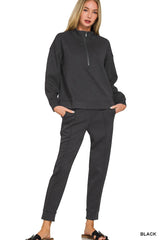 Scuba Half Zip Top and Jogger Set