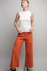 Fitted Mock Neck Tank