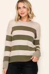 Bold Striped Long Sleeve Sweater