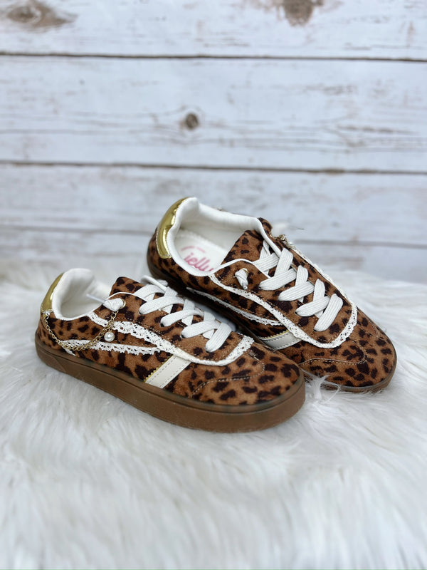 Wysteria Leopard Sneakers with Chain Details