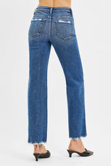 Curvy Maya's TC High Rise Ankle Straight Jeans
