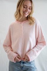 Long Sleeve Soft Striped Cardigan