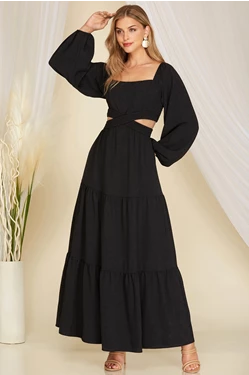 Maxi Dress With Side Cut Out