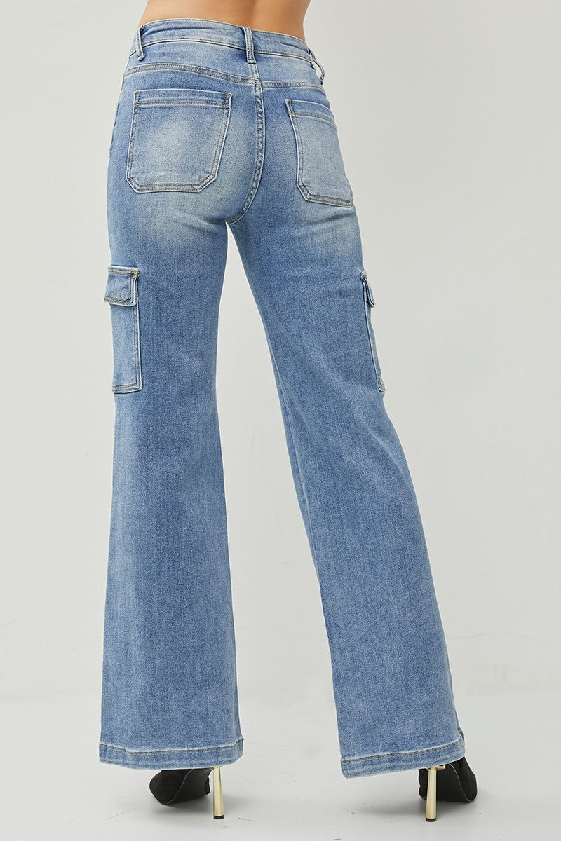 Bridgett's High Rise Cargo Jeans