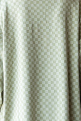 Soft Checkered Print Drawstring Pant W/ Pockets
