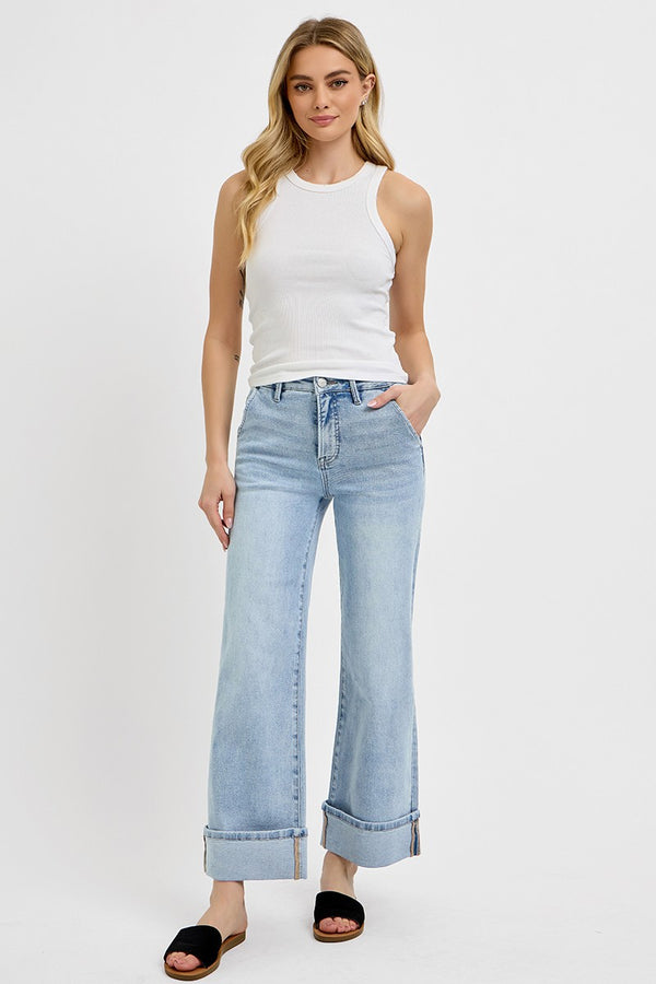 Blaire's TC High Rise Ankle Wide Cuff Jeans