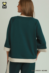 Color Block Raglan Top