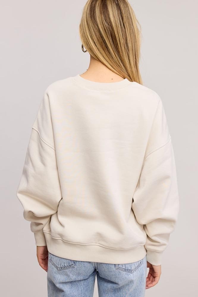 Dreamer Leopard Vintage Graphic Sweatshirt