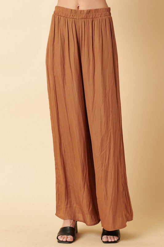 Satin Wide Leg Pants