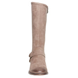 Nevada's Taupe Suede Mid Calf Boot