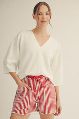Soft V- Neck Top