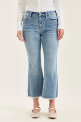 Felicity's Kick Flare with Frayed Hem Jeans